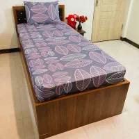 نیم‌ست ملحفه کشدار یک نفره با روبالشتی