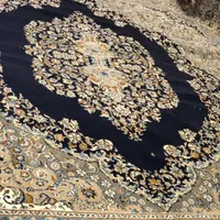 فرش مربع(3×3) سورمه ای بوم اکریلیک|فرش|تهران, تهران‌نو|دیوار