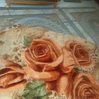 پتو گل برجسته یه نفره در حد نو‌