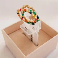 انگشتر رنگی چندتایی کشی منجوقی چند رنگ|بدلیجات|گرگان, |دیوار