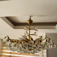 لوستر ۱۰ شاخه کریستال|لوستر و چراغ آویز|قزوین, |دیوار