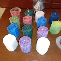 حراج ۱۷ عدد شمع رولی و فانتزی و ۳عدد قاب عکس دو a5