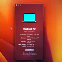 Macbok air 2019 لپ تاپ|رایانه همراه|تهران, شهرک چیتگر|دیوار