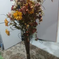 گل با گلدان
