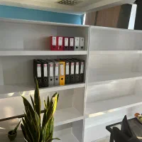 کانتر قفسه تمام ام دی اف سفید در حد نو|کتابخانه، شلف، قفسههای دیواری|کیش, |دیوار