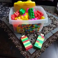 خانه سازی ۸۰ تکه همراه با سطل در دار