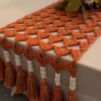 بافت ماندالا .رانر.کلاه.فرشینه
