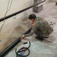 نرده شیشه، حفاظ شیشه ،نرده فرفورژه،نرده سیم بکسل|مصالح و تجهیزات ساختمان|قزوین, |دیوار