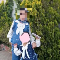 سارافون شلوار جین دخترانه گلدوزی شده