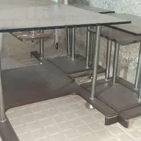 جلو میزشیشه ای به همراه مست میز عسلی