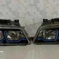 چراغ جلو 405نئون دار آبی رنگ