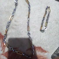 ست دستبند و گردنبند استیل