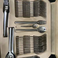 سرویس قاشق چنگال ۲۴ نفره با جعبه طبقاتی|ظروف سرو و پذیرایی|تهران, پاسداران|دیوار