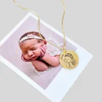 گردنبند حک نوزادی ( با بهترین کیفیت )