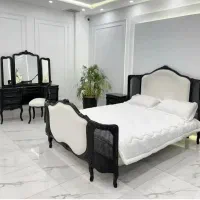 سرویس خواب چوبی تمام چوب مدل لرنزو