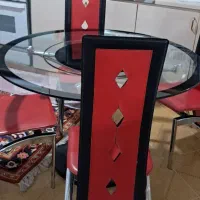 میز ناهارخوری ۶نفره همراه با میز چرخان زیبا|میز و صندلی غذاخوری|اصفهان, آزادان|دیوار