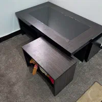 میز وسط چوبی به همراه چها گل میز|مبلمان خانگی و میز عسلی|شوشتر, |دیوار