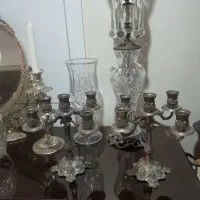 شمعدان دوحالت سیلور پلیت