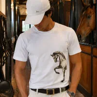 تیشرت طرح اسب تکسوار