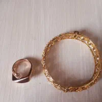 دستبند و انگشتر نو و استفاده نشده طلا نیست