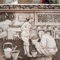 قاب قدیمی چینی سنگی هس|کلکسیون اشیاء عتیقه|نجف‌آباد, ویلاشهر|دیوار