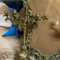 اینه شمعدان برنجی|آینه|گرگان, |دیوار