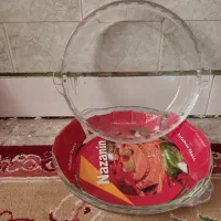 دو ظرف شیشه مخصوص پذیرایی سر سفره