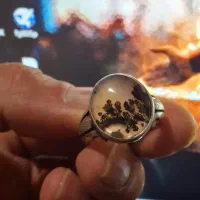 چهار عدد انگشتر شجر ،فیروزه،عقیق و لعل