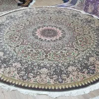فرش دستباف دایره قطر 2.5 تمام ابریشم قم|فرش|کرج, عظیمیه|دیوار