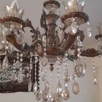 تک لوستر برنزی ۶ شعله لوکس