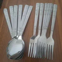 سرویس قاشق و چنگال استیل اصل سنگین و ضدزنگ|ظروف سرو و پذیرایی|اهواز, پردیس دو|دیوار