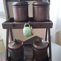 استند چوب و جا ادویه طرح چوب