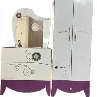 کمد لباس دراور آینه دار سرویس خواب نوجوان و کودک