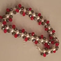 ست گردن بندودستبند مروارید