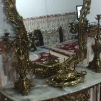 اینه شمعدان برنز فوق سنگین باشمعدان برنزی برنجی|بوفه، ویترین، کنسول|کرج, اخترآباد|دیوار