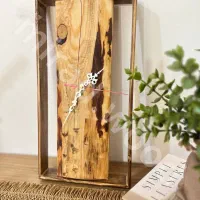 ساعت دیواری چوبی