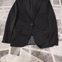 کت شلوار مشکی با جلیقه نو سایز ۵۲