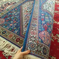 فرش دستباف.‌نخ پشم و ریشه پنبه .|فرش|آباده, |دیوار