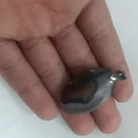 عقیق دودی اصل همراه با زنجیر