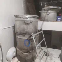 دیگ نذری. گاز. سینی. پارچ استیل