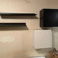 میز تلویزیون بهمراه باکس و بوفه شیشه ای