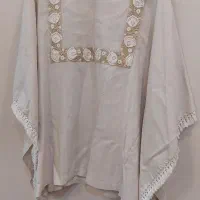 شومیز پانچو زنانه لینن