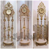 ساعت ایستاده کنارسالنی ویترینی ساعت طرح برنج|ساعت دیواری و تزئینی|مشهد, طلاب|دیوار