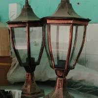 چراغ سر ستون فلزو شیشه