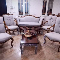 مبل های ظریف کلاسیک آکبند ۷نفره و ۹نفره|مبلمان خانگی و میز عسلی|کرمانشاه, |دیوار