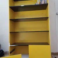 کتابخانه تمام (ام دی آف کارگاهی ) محکم و سنگین.|کتابخانه، شلف، قفسه‌های دیواری|کرمانشاه, |دیوار
