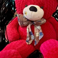 خرس ۲متری واقعی وارداتی رنگ قرمز