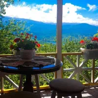 کلبه جنگلی ،یک کیلومتری سدلفور،چشم انداز بی نهایت