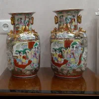 خرید چینی گلمرغی کمیاب سورمه‌ای سرامیک قدیمی عتیقه
