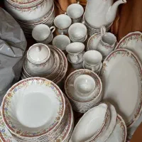 سرویس چینی - ژاپنی طلاکوب مناسب جهیزیه|ظروف سرو و پذیرایی|تهران, دریاچه شهدای خلیج فارس|دیوار